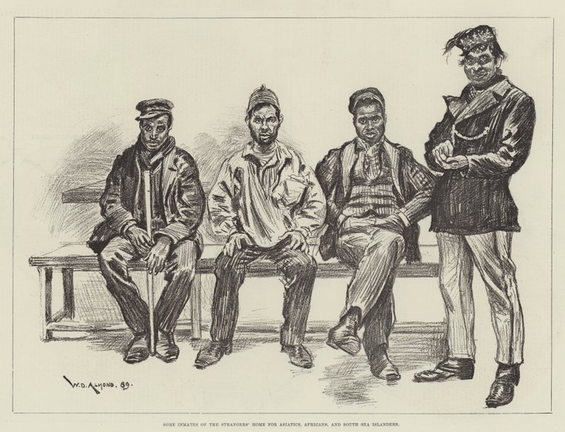 Enkele Inwoners van het Vreemdelingenhuis voor Aziaten, Afrikanen en Zuidzee-eilanders door William Douglas Almond