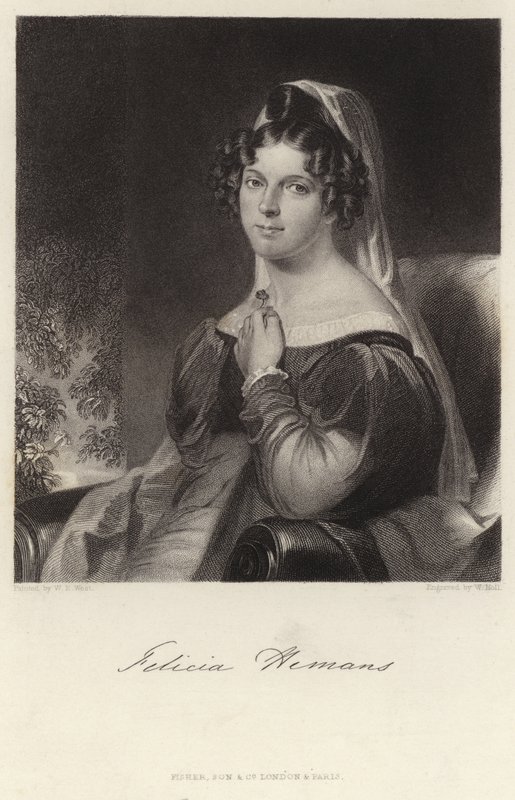 Felicia Hemans door William Edward West