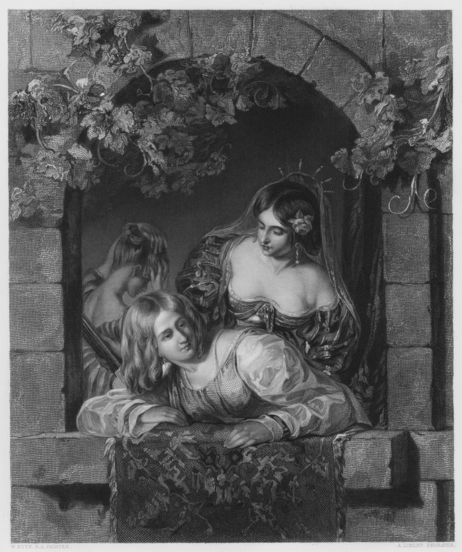 De Bruiden van Venetië, van het schilderij in de Vernon Gallery door William Etty
