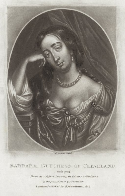Barbara, Hertogin van Cleveland door William Faithorne