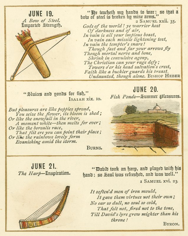 Pagina uit Het Bijbel Embleem Jubileumboek door William Foster