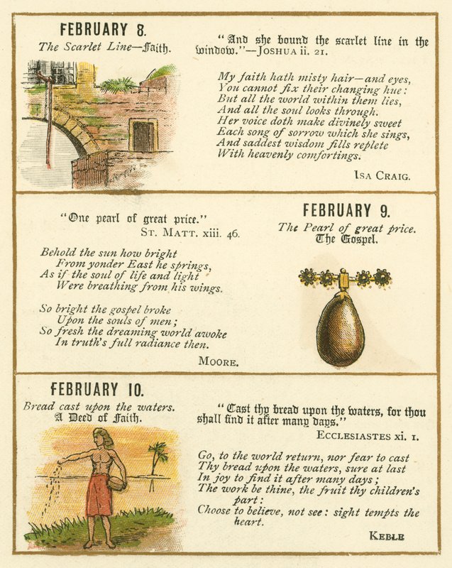 Pagina uit The Bible Emblem Anniversary Book door William Foster