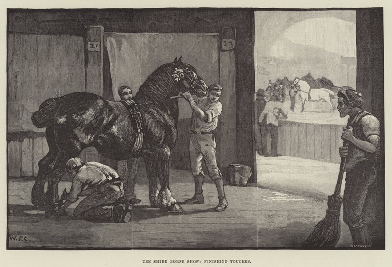 De Shire Horse Show, Laatste Hand door William Frank Calderon