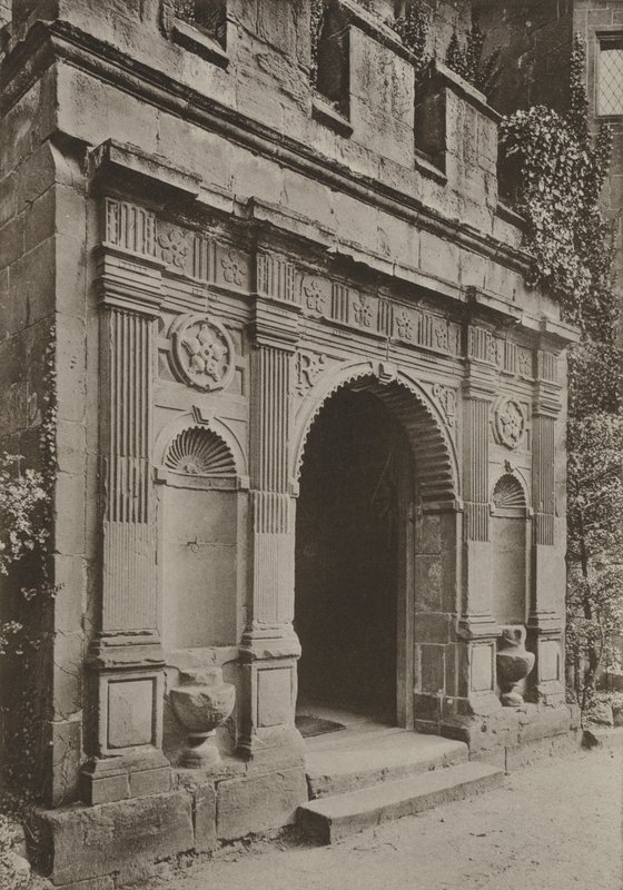 Deur, Portiek bij het Poorthuis, Kenilworth door William Galsworthy Davie