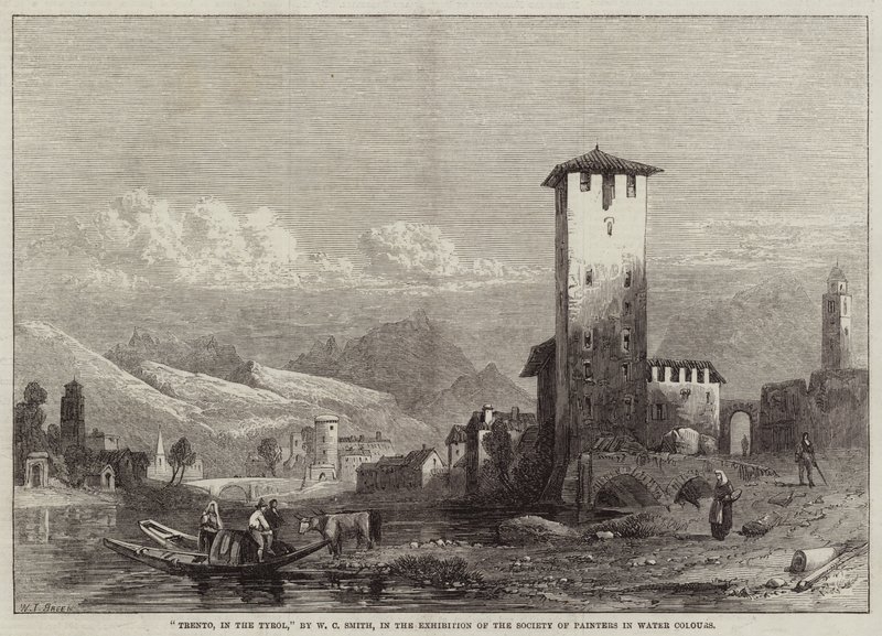Trento, in de Tirol door William Harding Collingwood Smith