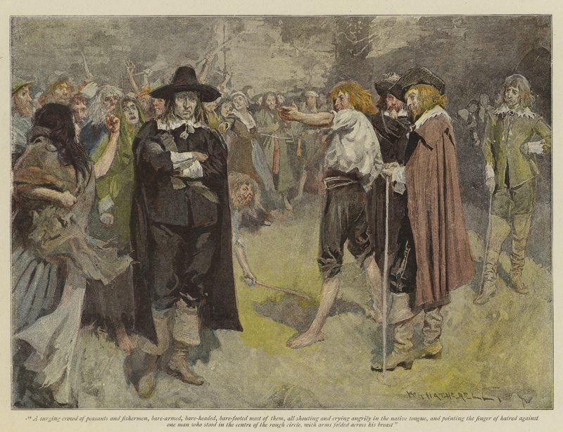 Illustratie voor De Wraak van Dungarvan, door E Lester Arnold door William Hatherell