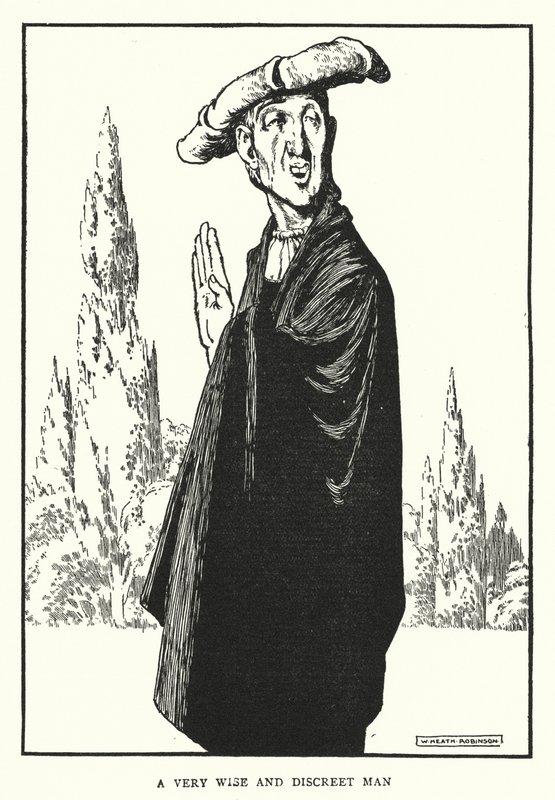 Een zeer wijze en discrete man door William Heath Robinson