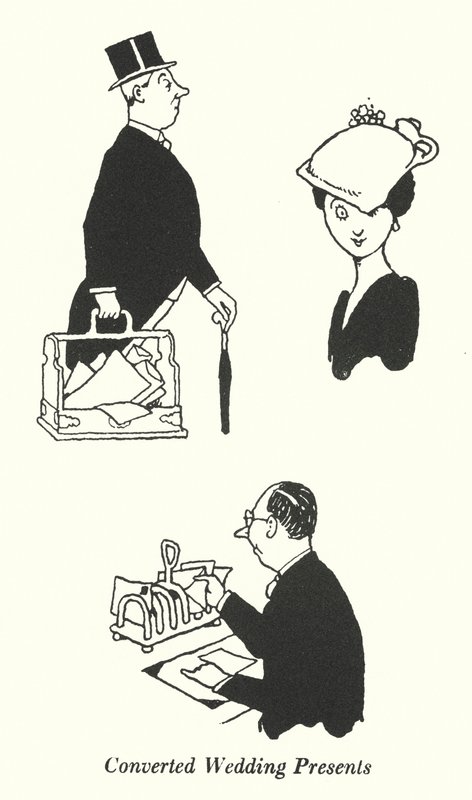 Omgezette huwelijkscadeaus door William Heath Robinson