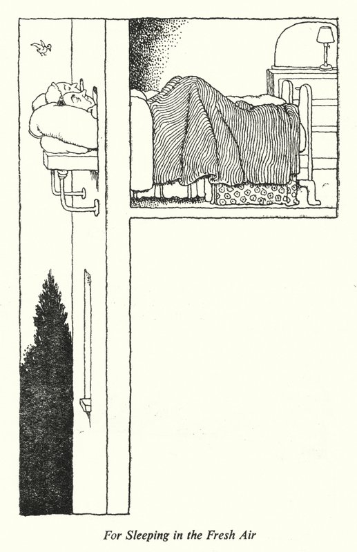 Voor Slapen in de Frisse Lucht door William Heath Robinson