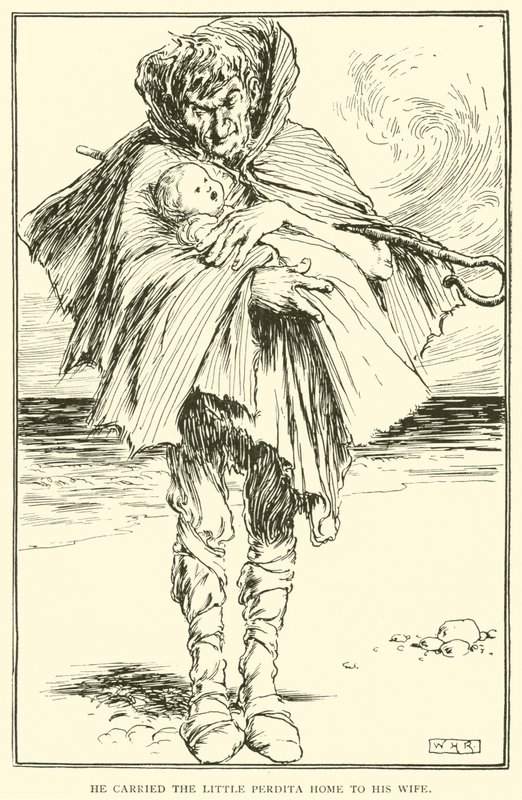 Hij bracht de kleine Perdita naar huis naar zijn vrouw door William Heath Robinson