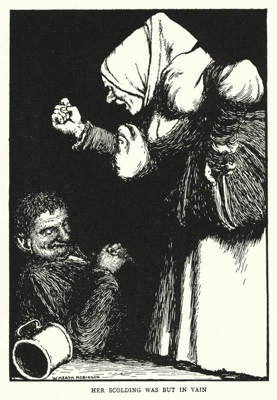 Haar gescheld was tevergeefs door William Heath Robinson