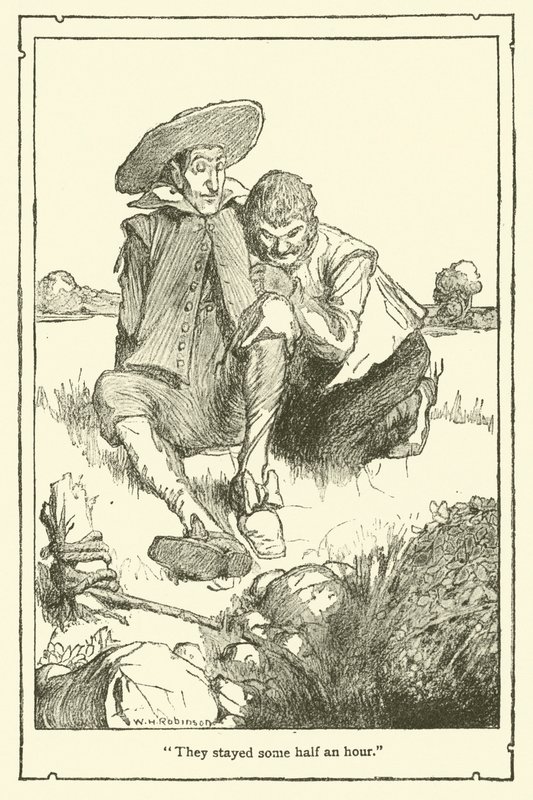 Illustratie voor Don Quichot door William Heath Robinson