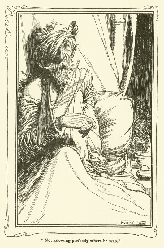 Illustratie voor Don Quichot door William Heath Robinson