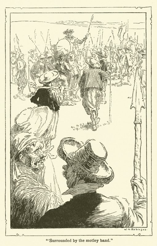 Illustratie voor Don Quichot door William Heath Robinson