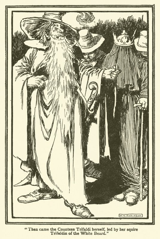 Illustratie voor Don Quichot door William Heath Robinson