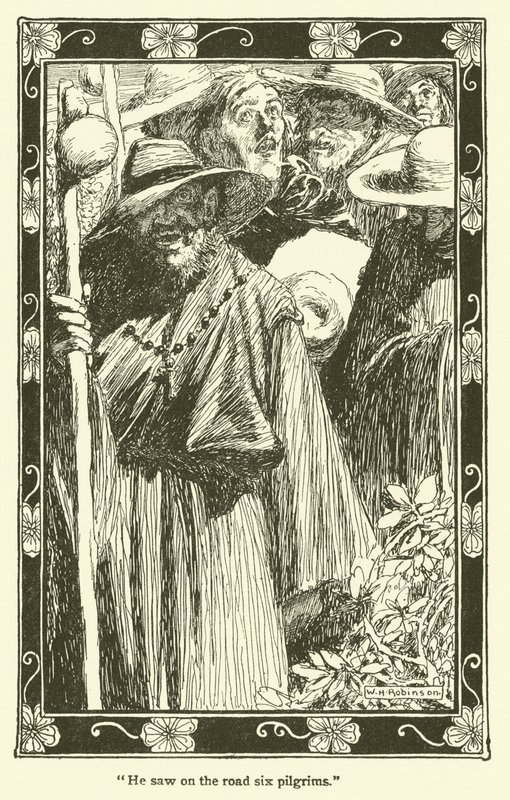 Illustratie voor Don Quichot door William Heath Robinson