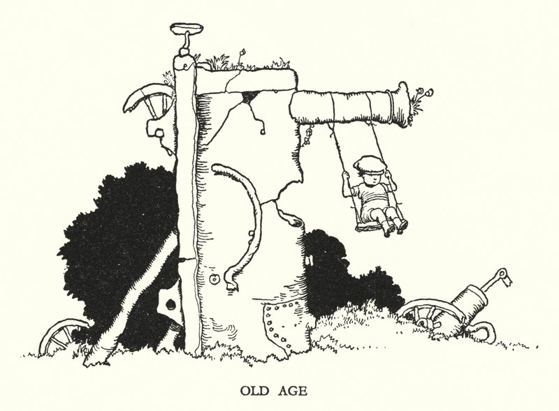 Illustratie voor Railway Ribaldry door W Heath Robinson door William Heath Robinson