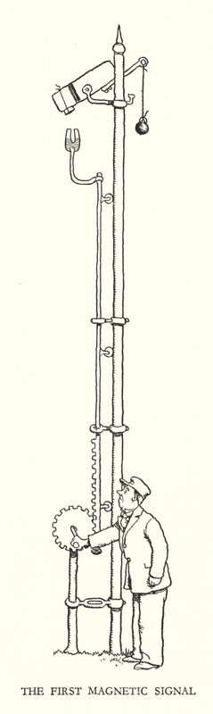 Illustratie voor Railway Ribaldry door W Heath Robinson door William Heath Robinson