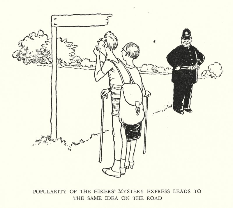 Illustratie voor Railway Ribaldry door W Heath Robinson door William Heath Robinson