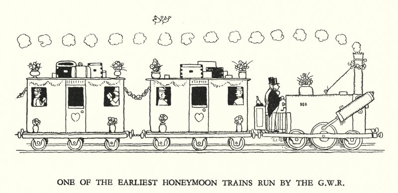 Illustratie voor Railway Ribaldry door W Heath Robinson door William Heath Robinson