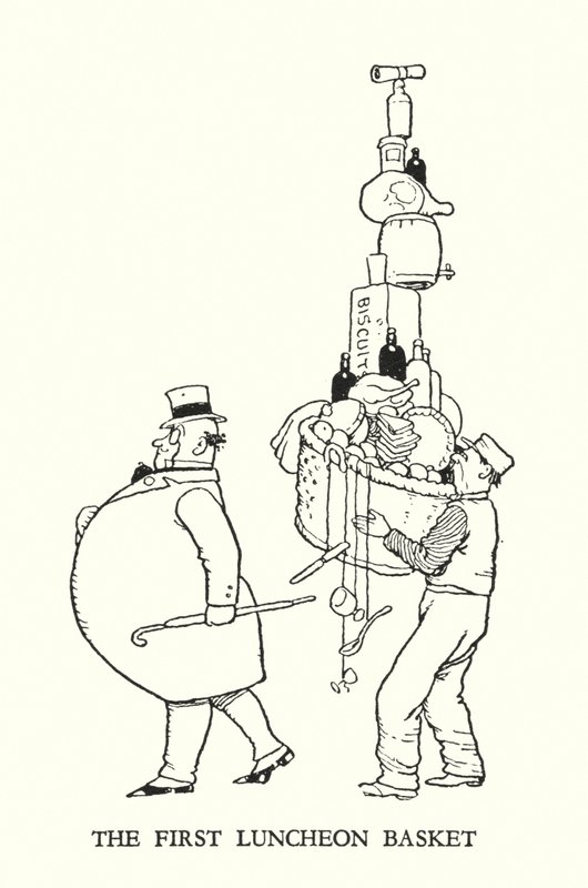 Illustratie voor Railway Ribaldry door W Heath Robinson door William Heath Robinson