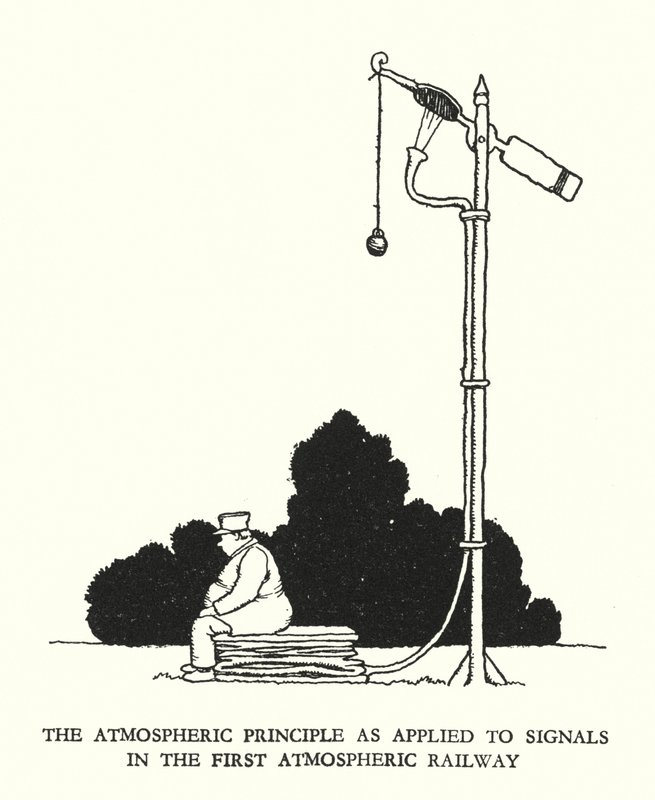 Illustratie voor Railway Ribaldry door W Heath Robinson door William Heath Robinson