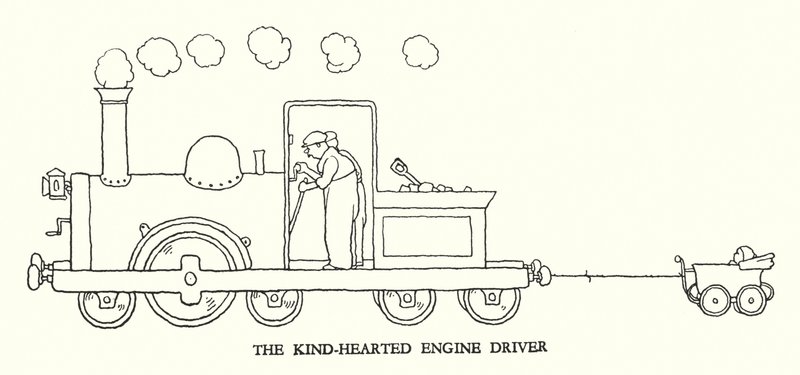 Illustratie voor Railway Ribaldry door W Heath Robinson door William Heath Robinson
