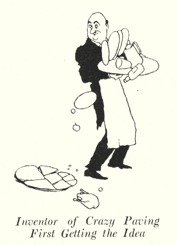 Uitvinder van Crazy Paving Krijgt Eerst het Idee door William Heath Robinson