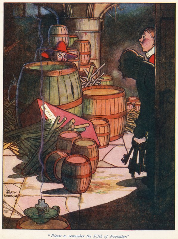 Herinner de Vijfde van November door William Heath Robinson