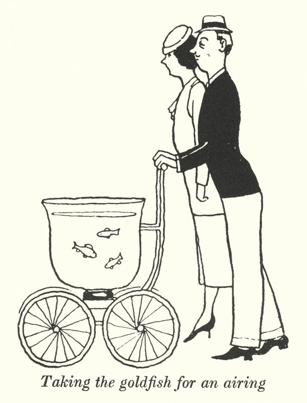 De goudvis luchten door William Heath Robinson