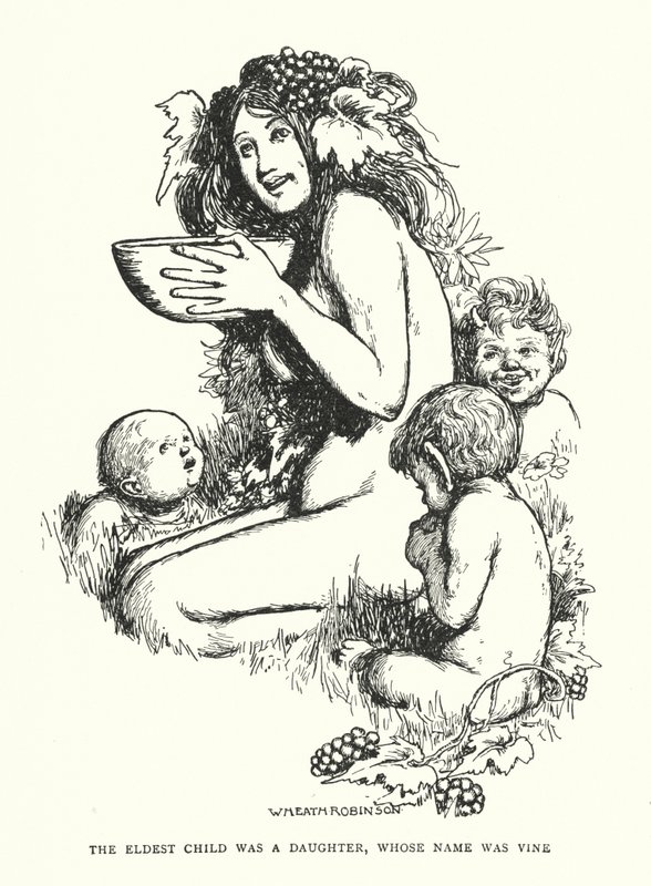 Het oudste kind was een dochter, wiens naam Vine was door William Heath Robinson
