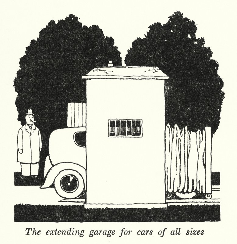 De uitbreidbare garage voor auto
