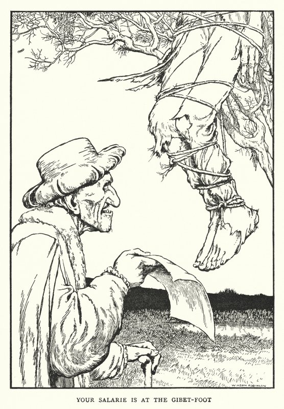 Uw salaris is bij de galgvoet door William Heath Robinson