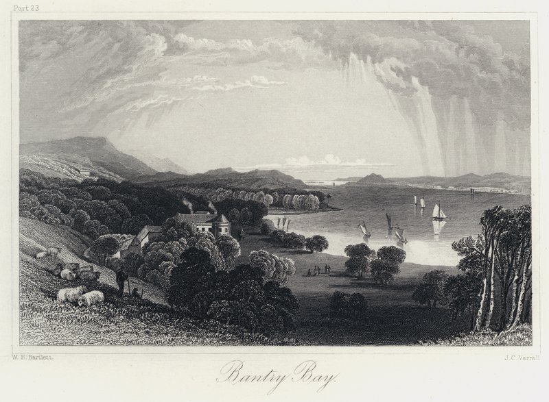 Bantry Bay (gravure) door William Henry Bartlett