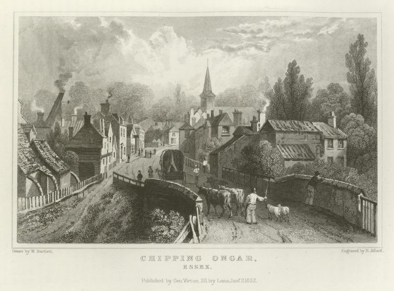 Chipping Ongar, Essex door William Henry Bartlett