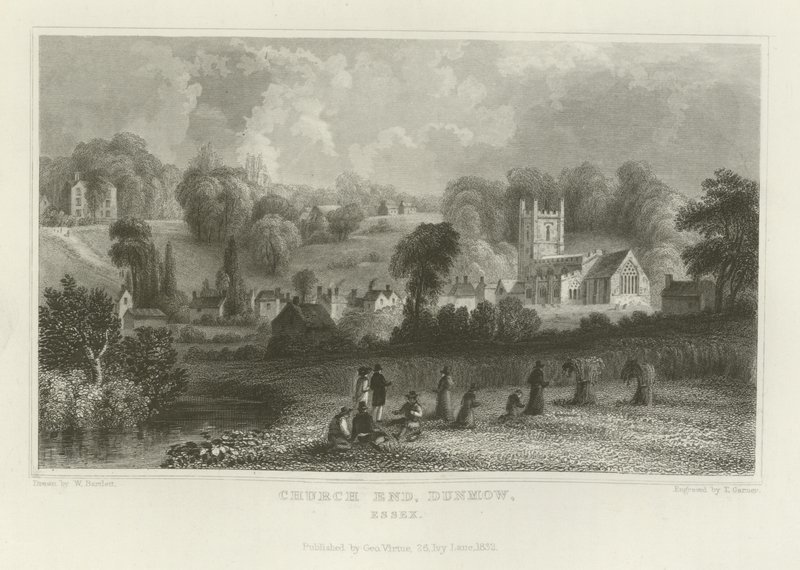 Church End, Dunmow, Essex door William Henry Bartlett