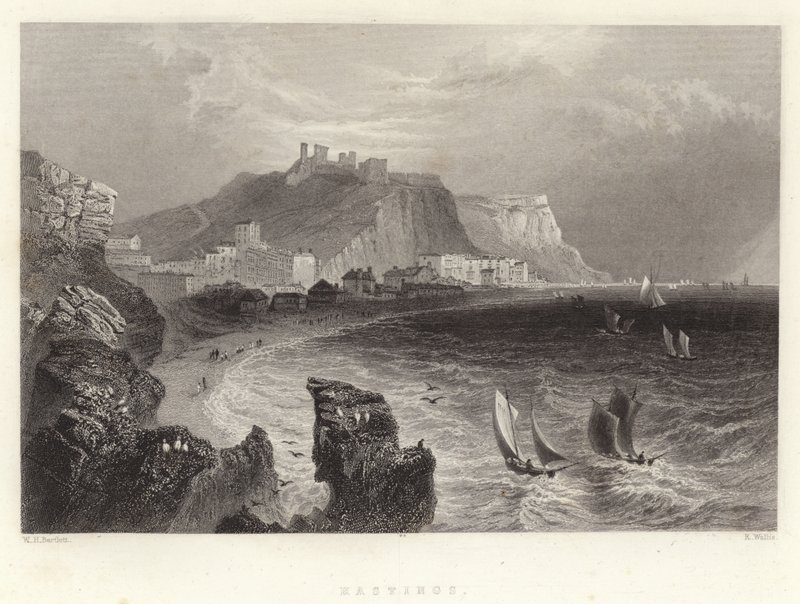 Hastings door William Henry Bartlett