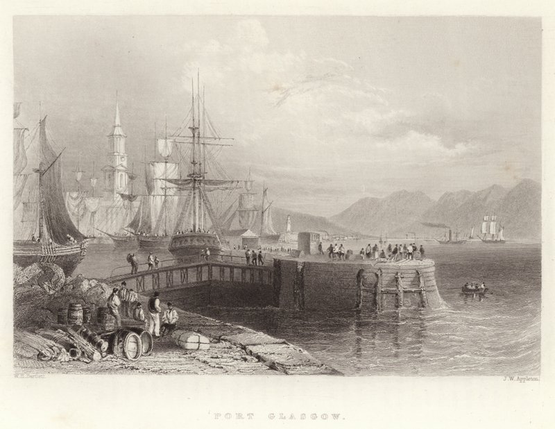 Port Glasgow door William Henry Bartlett