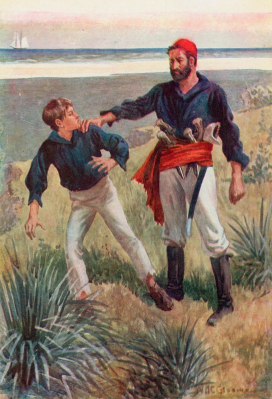 Een zware hand greep mijn schouder en hield deze vast als in een bankschroef door William Henry Charles Groome