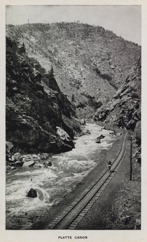 Canyons van Colorado: Platte Canon door William Henry Jackson
