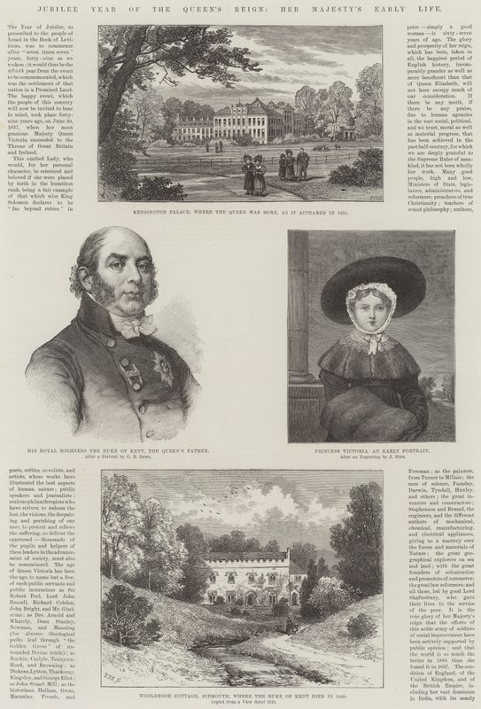 Jubileumjaar van het koninkrijk van de koningin, het vroege leven van Hare Majesteit door William Henry James Boot