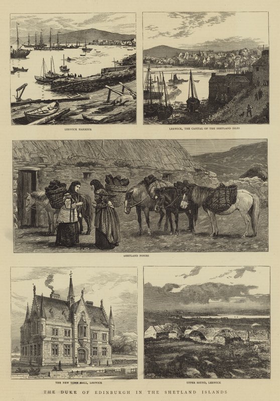 De hertog van Edinburgh op de Shetlandeilanden door William Henry James Boot