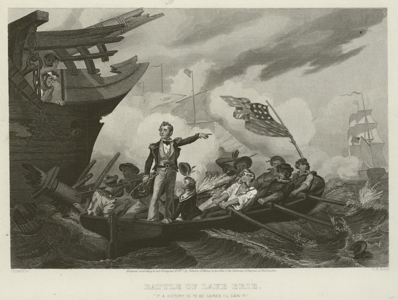 Slag bij Lake Erie, 1813 door William Henry Powell
