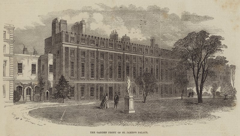 De tuinzijde van St. James
