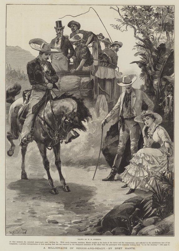Een miljonair van Rough-and-Ready, door Bret Harte door William Heysham Overend