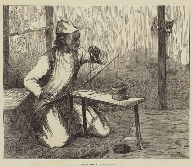 Een parelboorder van Lucknow door William Heysham Overend