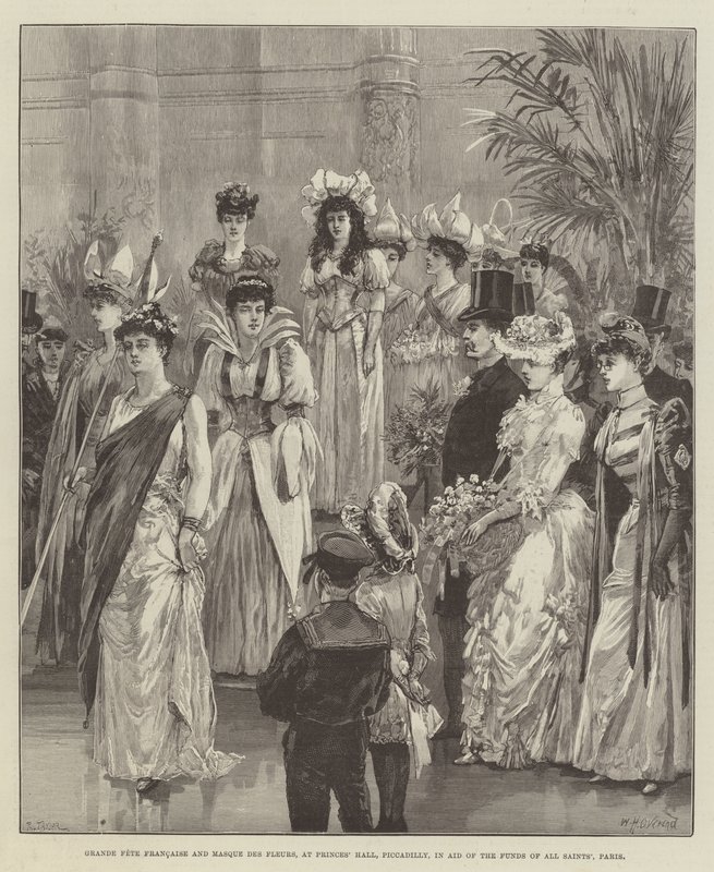 Grande Fête Française en Masque des Fleurs, in Princes