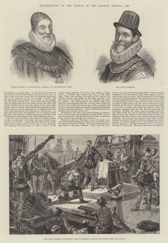 Tercentenary van de nederlaag van de Spaanse Armada, 1588 door William Heysham Overend