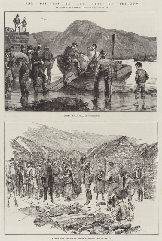 De nood in het westen van Ierland door William Heysham Overend