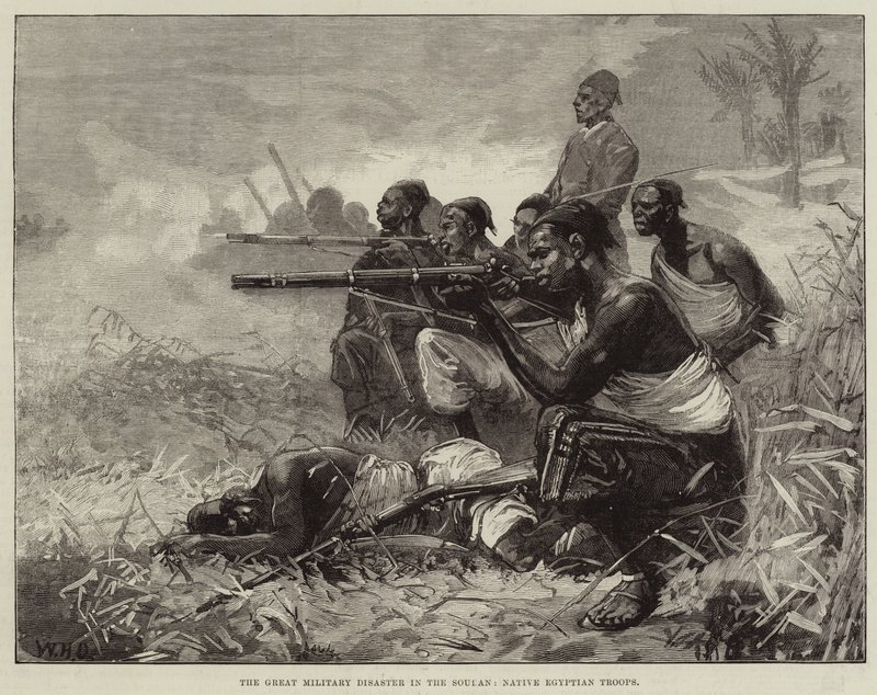 De Grote Militaire Ramp in de Soedan, Inheemse Egyptische Troepen door William Heysham Overend
